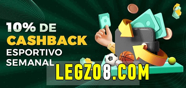 10% de bônus de cashback na legzo 